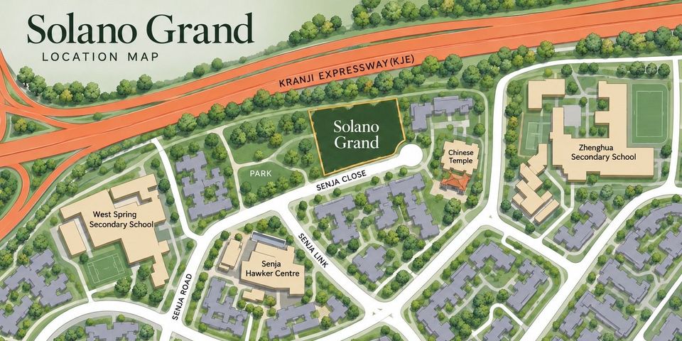 Location map of Solano Grand