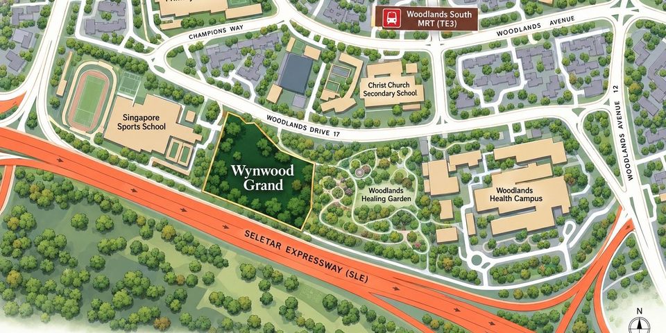 Location map of Wynwood Grand